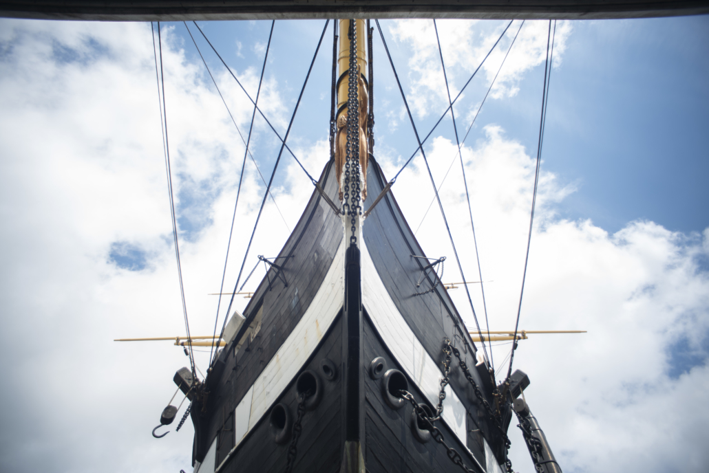 The bow of the frigate jylland